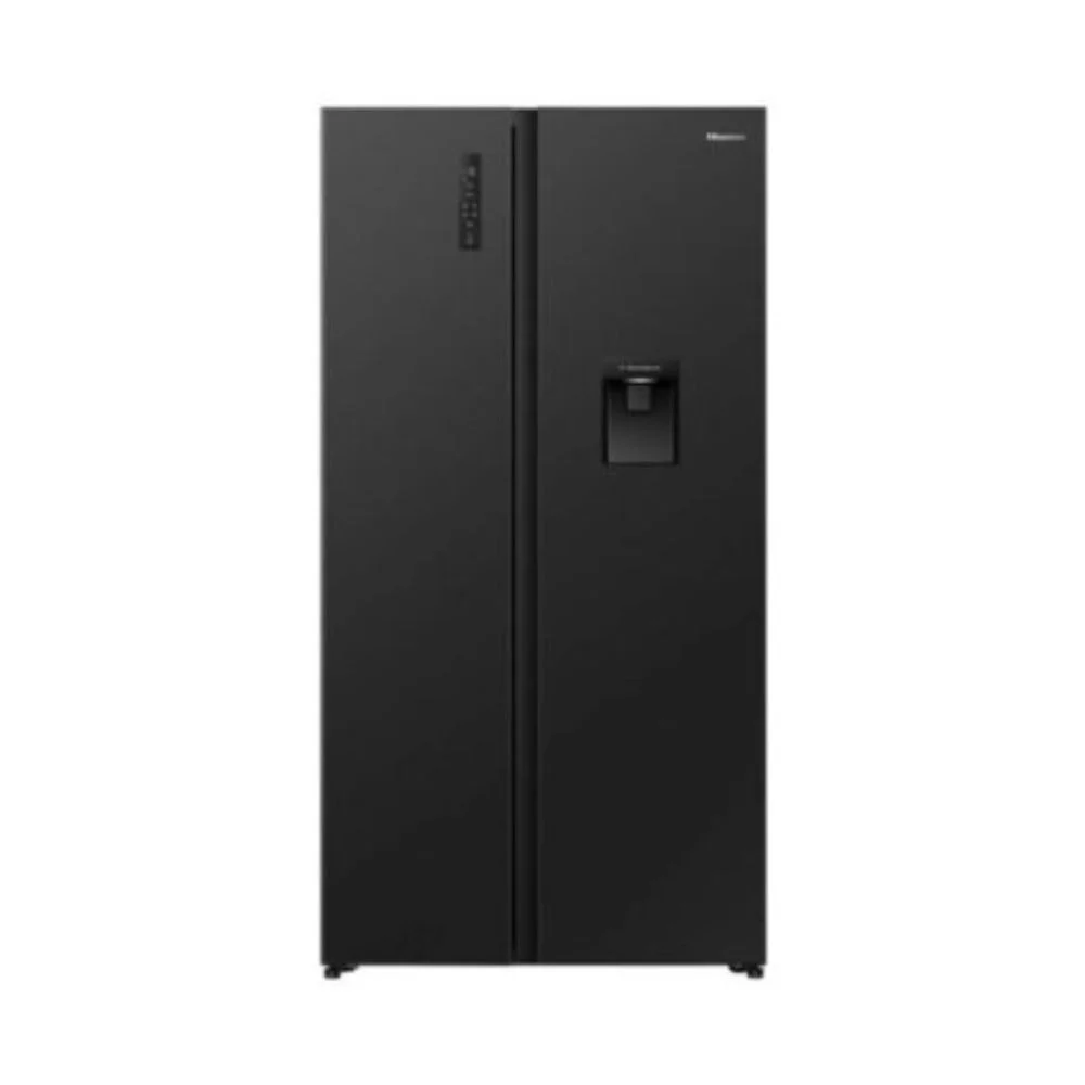 Hisense REF558DR 541L Side-by-Side Fridge – Black Glass, Total No Frost, Inverter Technology & Water Dispenser