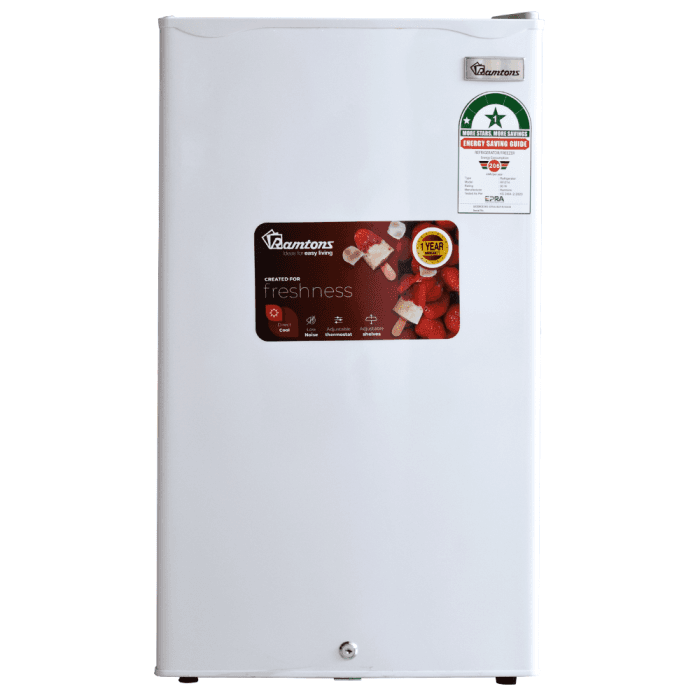 90 Litre Single Door Direct Cool Fridge – White Finish with Lockable Door & Freezer Compartment (RF/214)