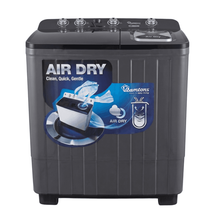 Twin Tub Semi-Automatic Washing Machine 15KG Wash / 7KG Spin – Air Dry Technology & Rat-Proof Base (RW/214)