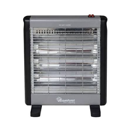 Electric 3-Bar Quartz Heater – 400/800/1200W with Tilt-Over Protection (RM/729)