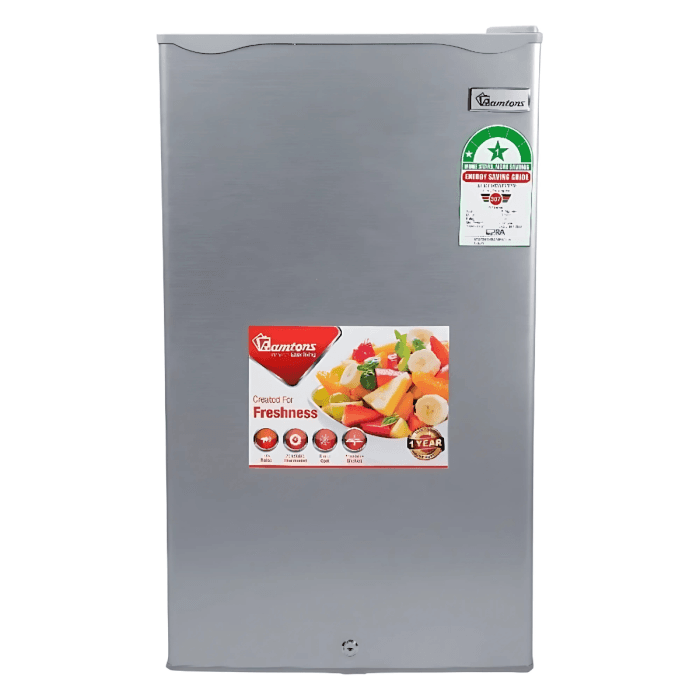 90 Litre Single Door Direct Cool Fridge – Silver Finish with Lockable Door & Freezer Compartment (RF/215)