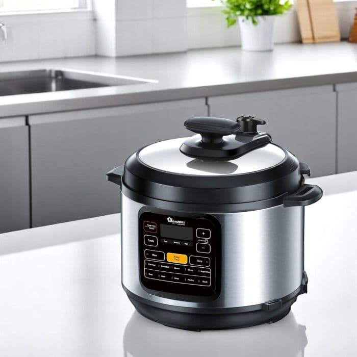 Electric Pressure Cooker – 6L Stainless Steel, 12 Cooking Settings, 24-Hour Preset Timer & 9 Safety Guards (RM/582)