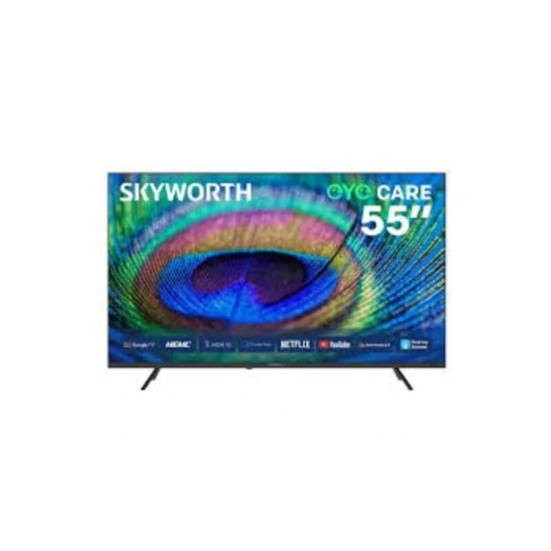 Skyworth 55G6500H 55-Inch 4K UHD Smart Google TV – Dolby Vision, Dolby Atmos & Matte Anti-Glare Screen