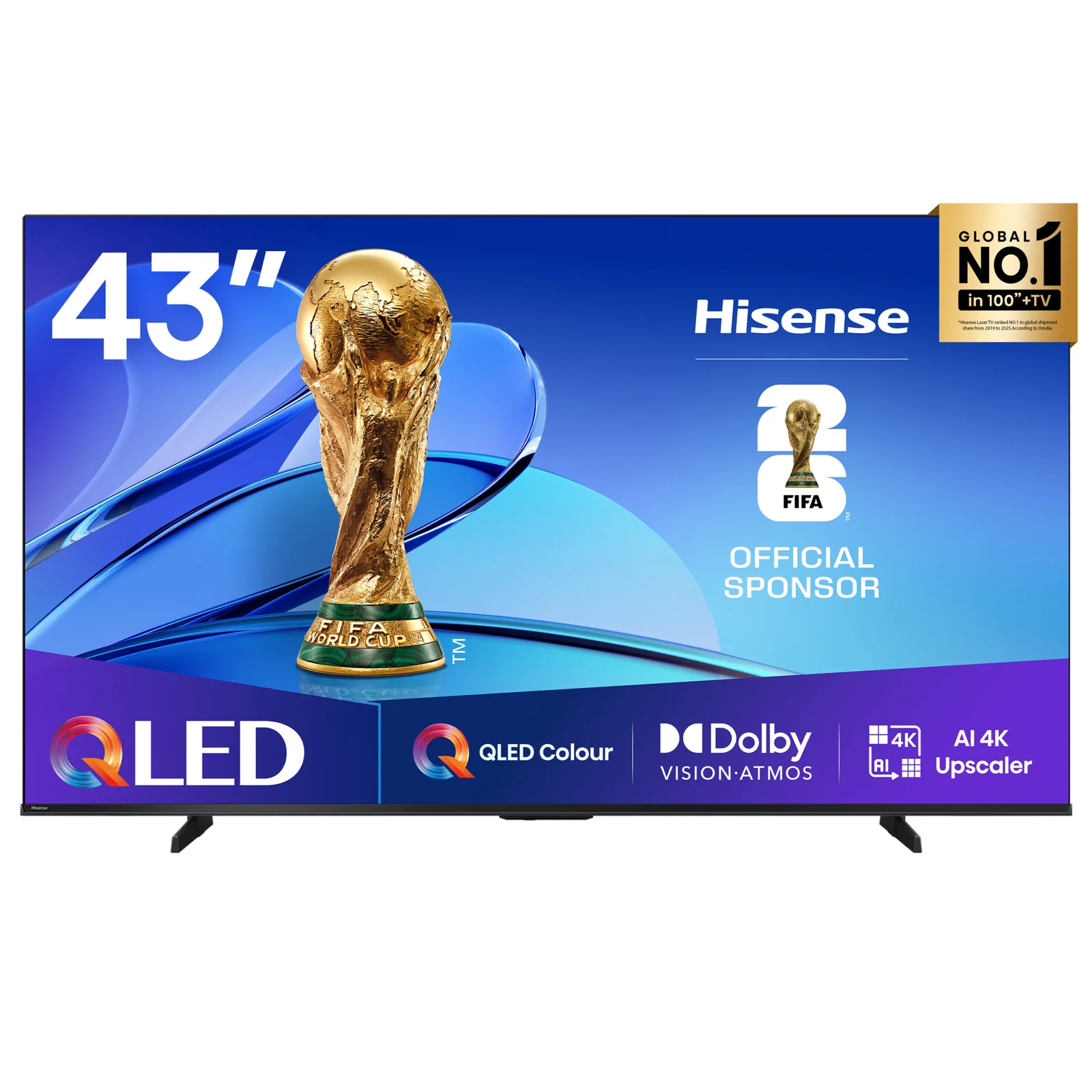 Shop the Hisense 43Q6QKEN 43-inch QLED 4K Smart TV in Kenya. Features Dolby Vision, HDR10+, VIDAA OS, Dolby Atmos & frameless design. Vivid 4K QLED picture.